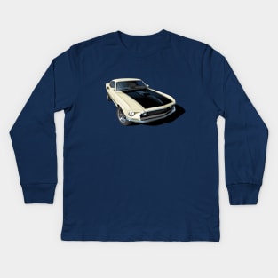 1969 ford mustang mach 1 Kids Long Sleeve T-Shirt